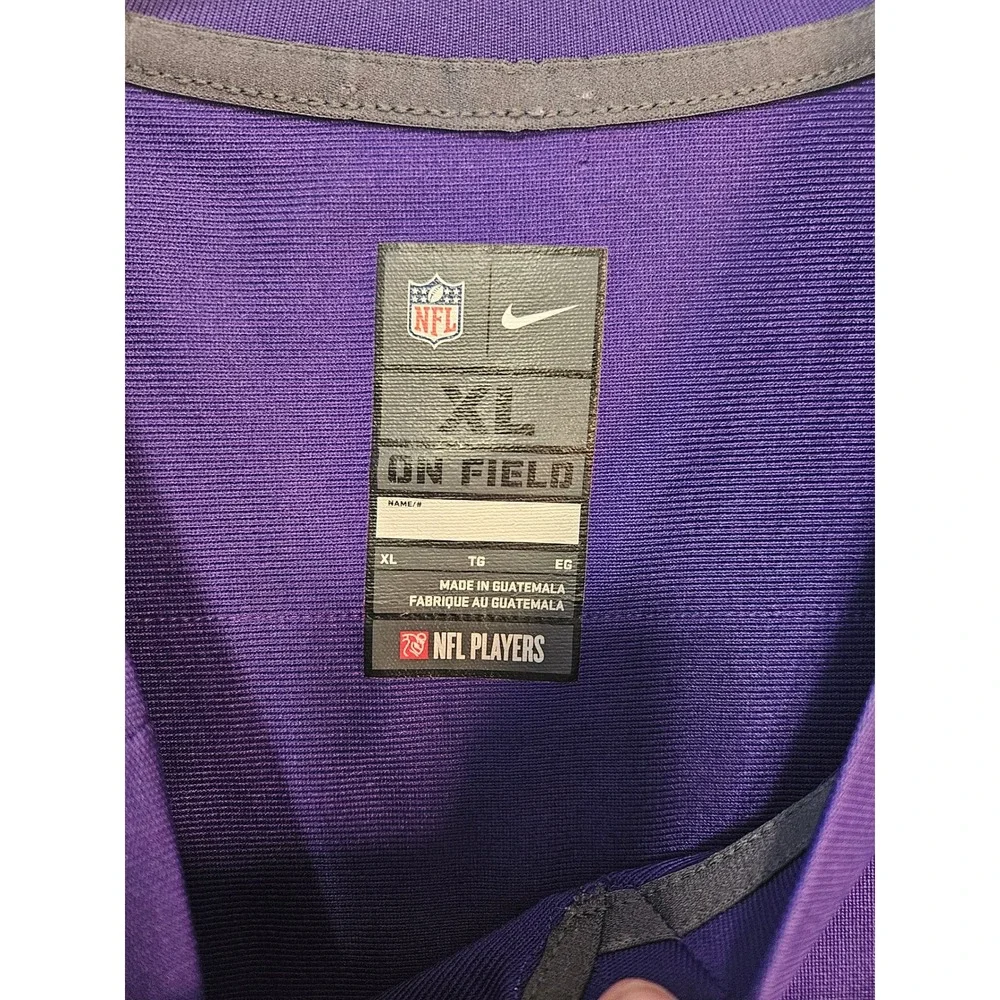 Nike NFL Minnesota Vikings Stefon Diggs 14 Purple On Field Jersey Mens XL 2476
